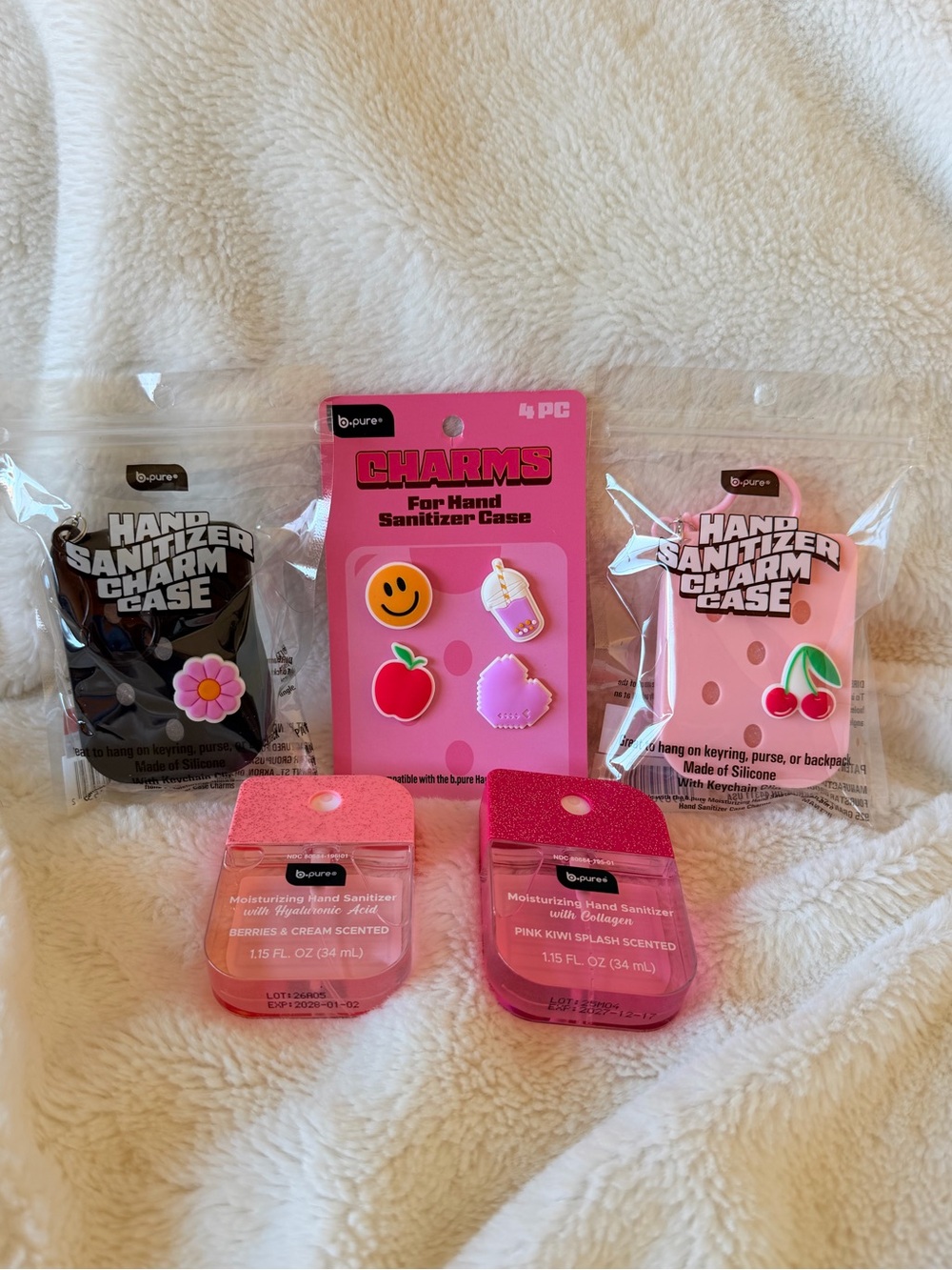 b.pure Viral Charm Hand Sanitizer Case & Spray 5-Pc Bundle Set - Dollar Tree